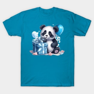 Cute Panda with gifts T-Shirt